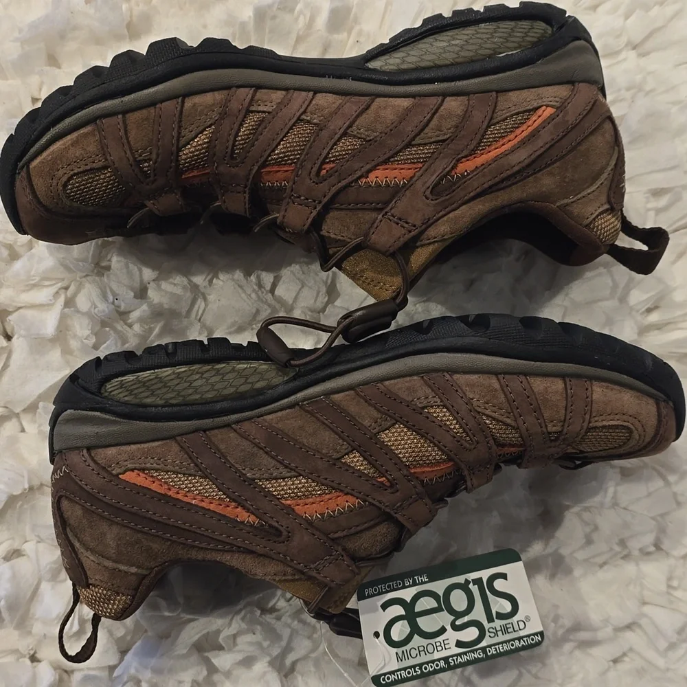 Merrell Siren Stretch Women's Brown And Orange Size 7 Hiking Shoes - Picture 10 of 11